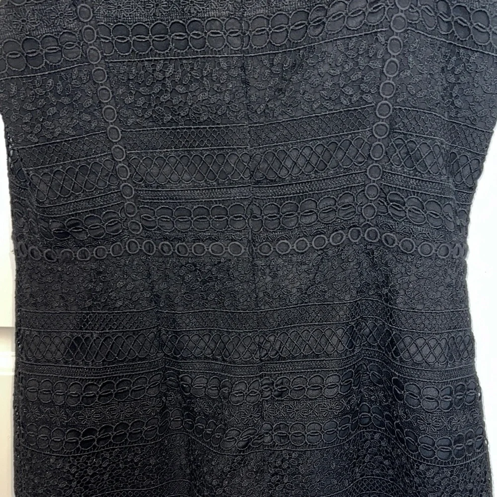 J. Crew Elegant Black Lace Dress